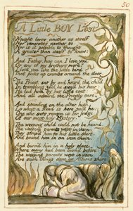 P.125-1950.pt50 A Little Boy Lost：Songs of Innocence and of Experience（copy AA）c.1815-26（etching、ink and wc） 作： William Blake